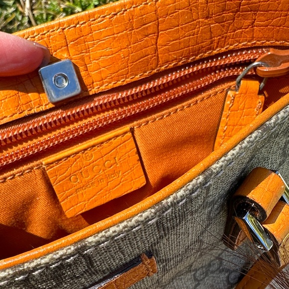 Gucci Beige and Brown Monogram Tote - Picture 15 of 16